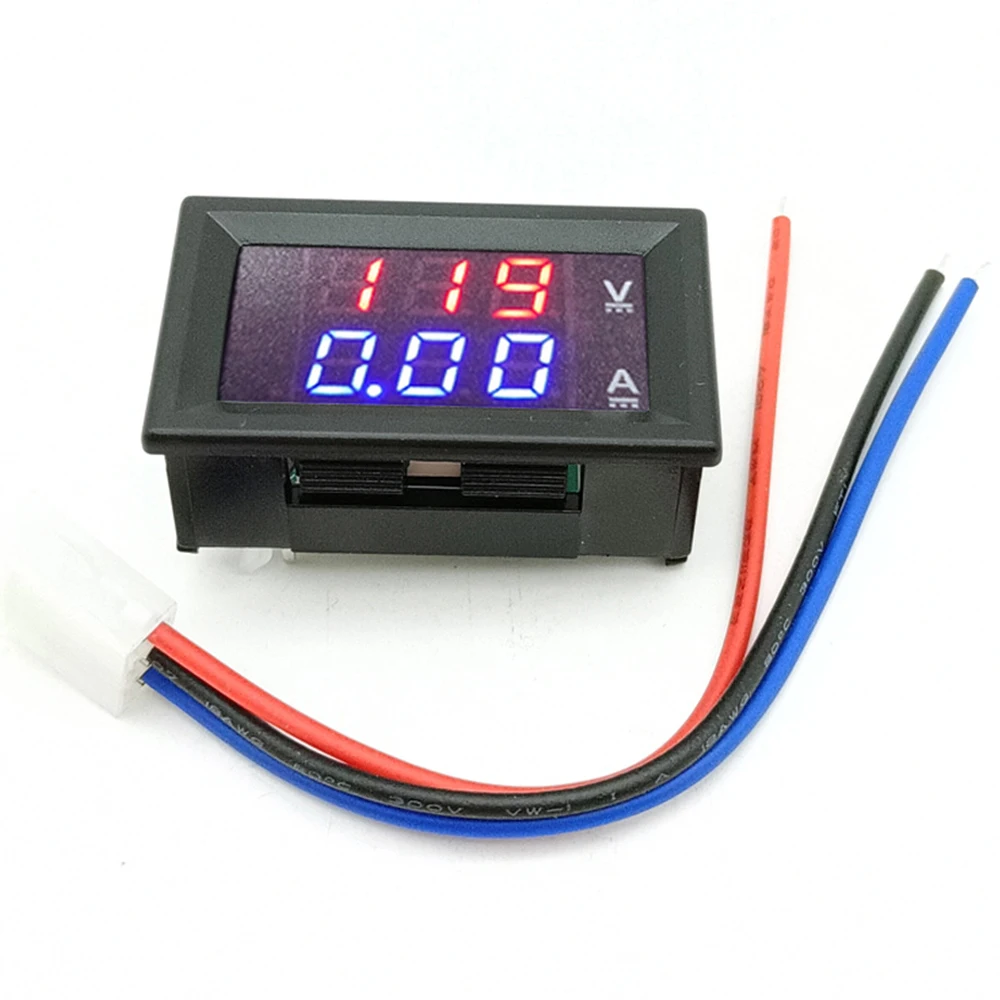 0.28'' LED 6-120V 10A 50A 100A Digital Voltmeter Ammeter Car Motocycle Voltage Current Meter Volt Detector Tester Monitor Panel