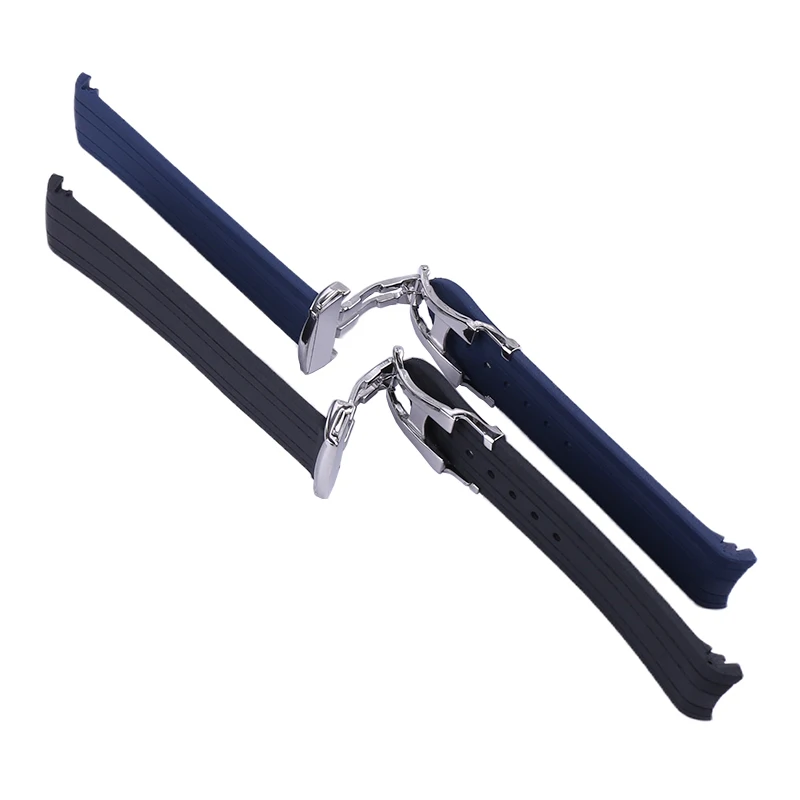 Accessorio per cinturino in gomma compatibile con Omega New Seamaster 300 Universe Ocean AT150 cinturino per orologio in silicone da 20 mm per uomo e donna