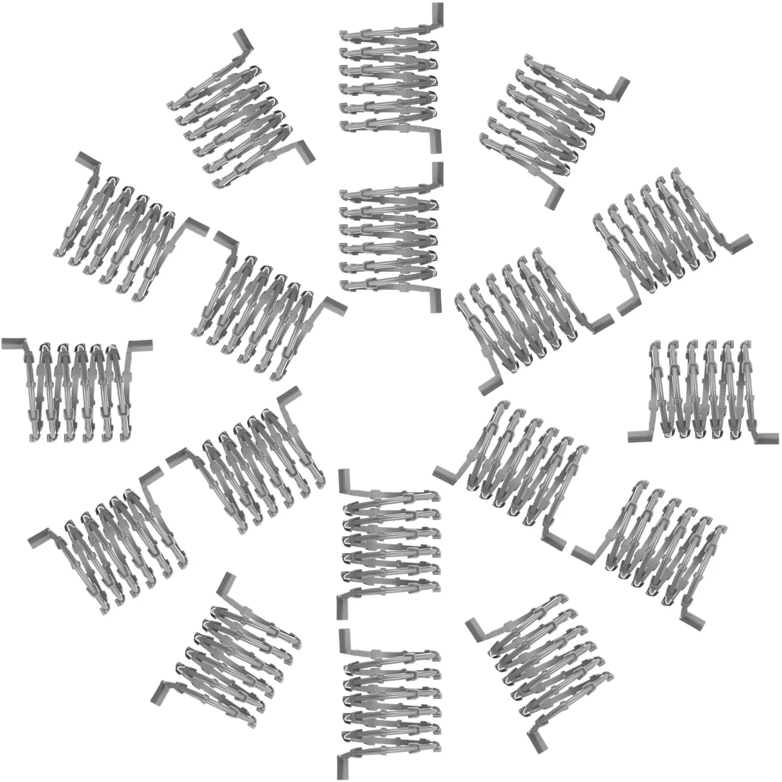 

30Pcs Military Diorama Barbed Wire Fence Concertina Coil Springs Plastic Barricade Perimeter Defense Checkpoint Accessories
