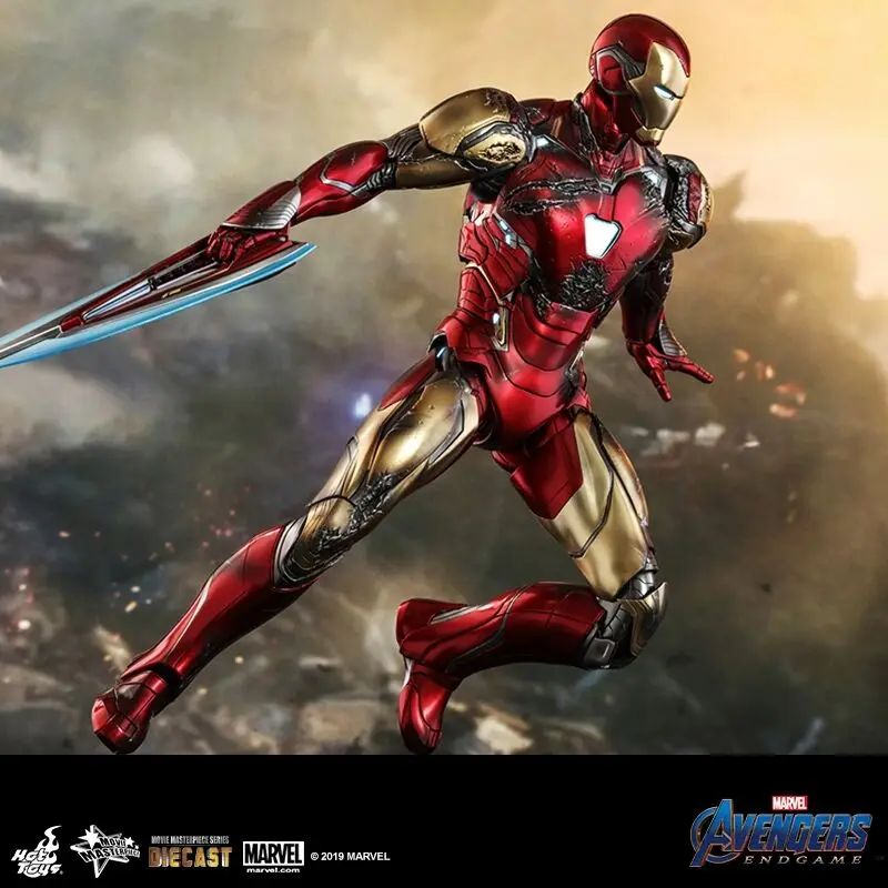 Iron Man Mk85 Marvel Original The Avengers 4 Hot Toys Battle Damaged Edition In Stock Joints Movable Favorite Model Ornaments