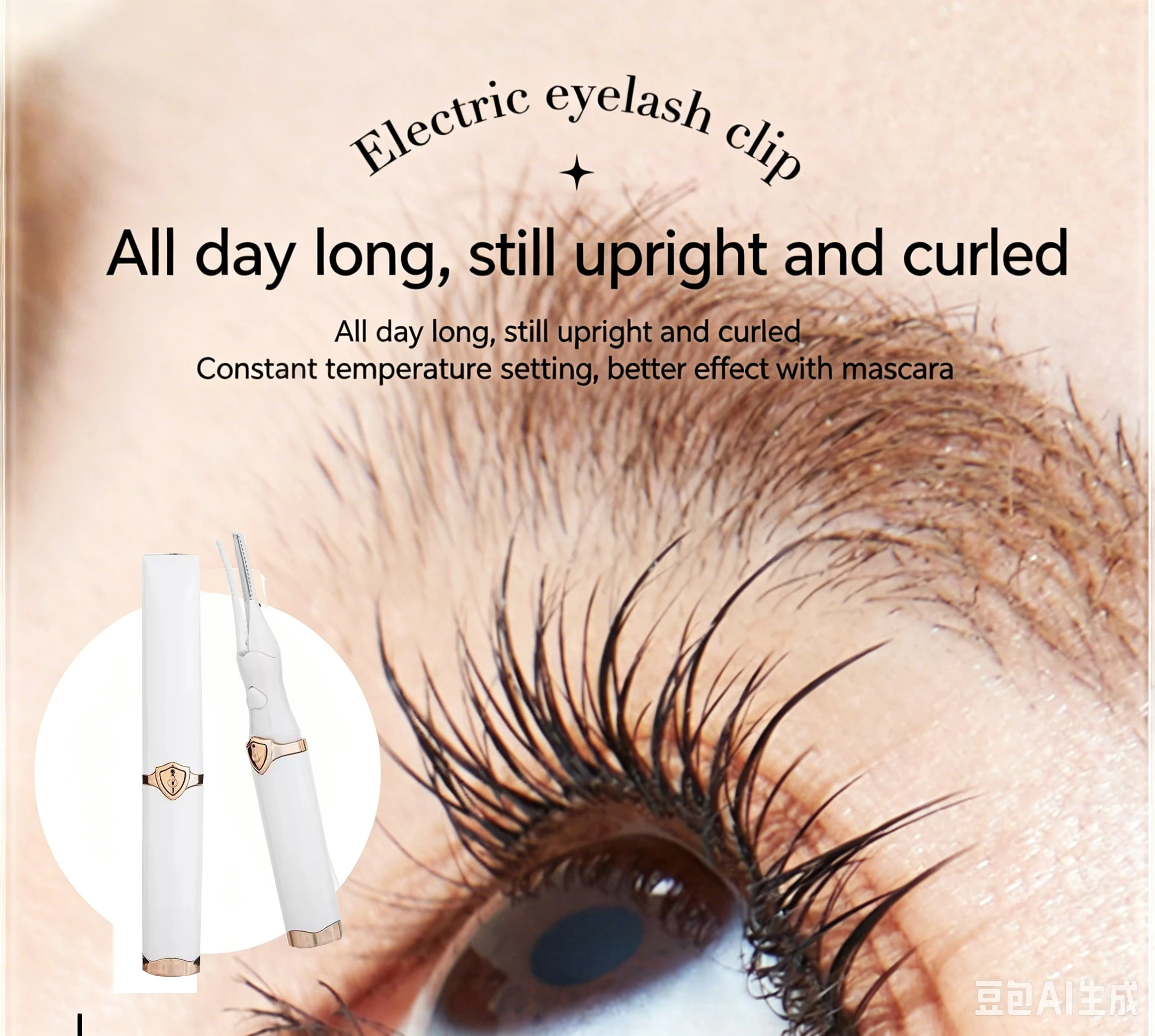 Heated Eyelash Curlers Electric Eyelash Curling Device Rechargeable Fast Heat up Natural Eyelash Curler Long Lasting Makeup Tool