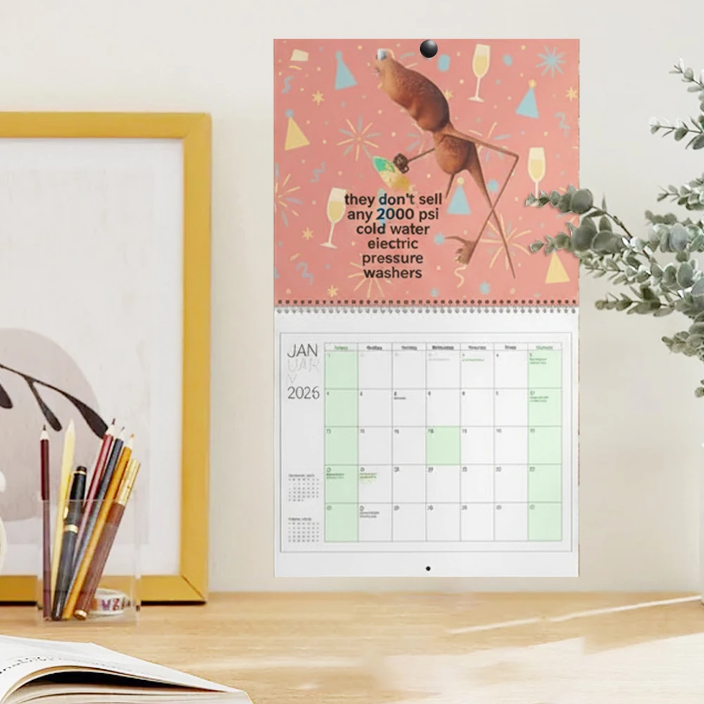 

Marcus The Worm 2026 Robert The Worm Hanging Wall Calendar Funny Meme-Inspired Calendar for Home Office