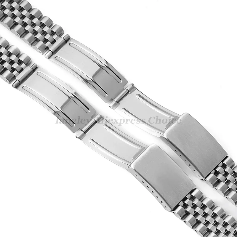 18/19/20/21 مللي متر نهاية منحنية الصلبة أربطة من الفولاذ المقاوم للصدأ ل رولكس DATEJUST لحزام اليوبيل ل سوار سايكو الرجال امرأة حزام الساعات