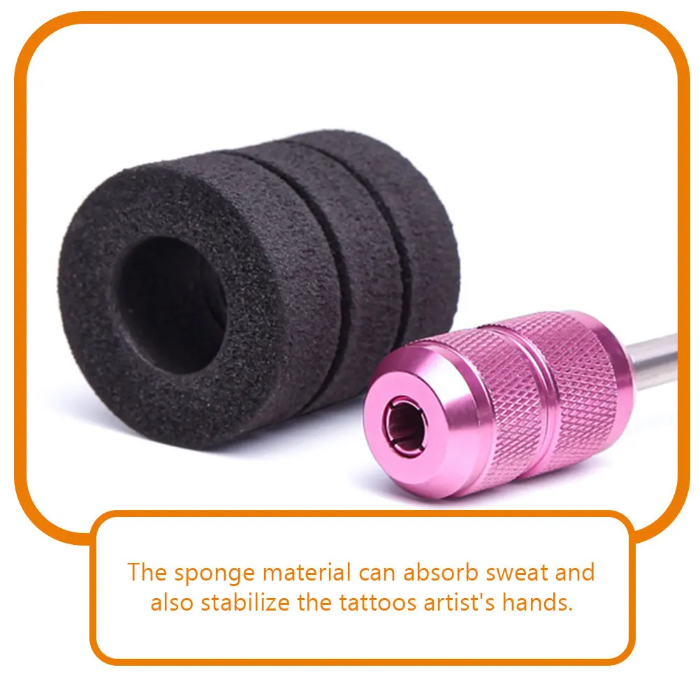 5Pcs Non Slip Sponge Tattoos Grip Covers Thick Elastic Comfortable Protective Tattoo Machine Sleeve Tattoo Grip