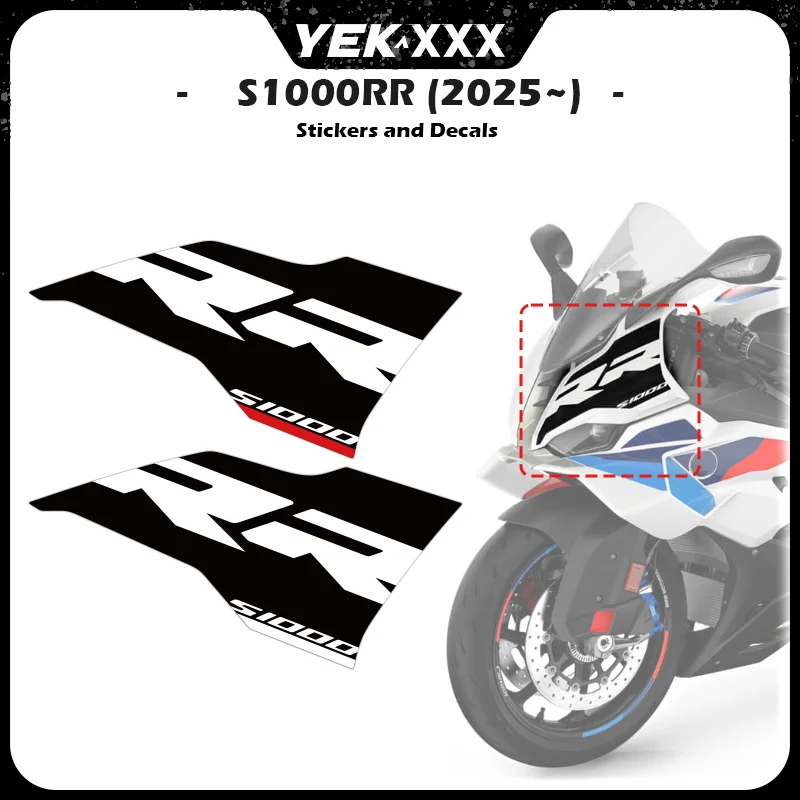 

Для BMW S1000RR 2025 обтекатель мотоцикла, передняя наклейка, наклейка, новинка 2025 S1000RR