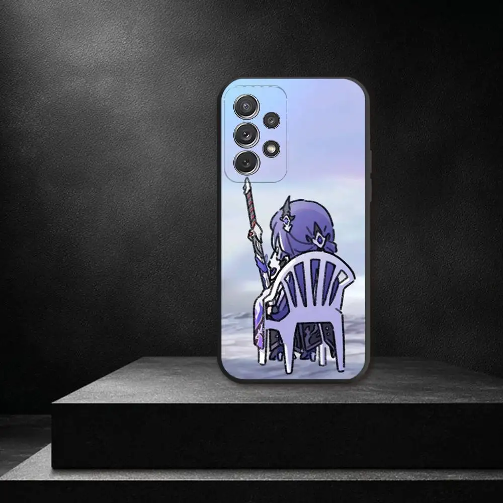 Acheron Honkai Star Rail funda de teléfono para Samsung S 25,24,23,22,30,21,10,9,Ultra,Plus,Lite,FE,4,5G funda blanda negra