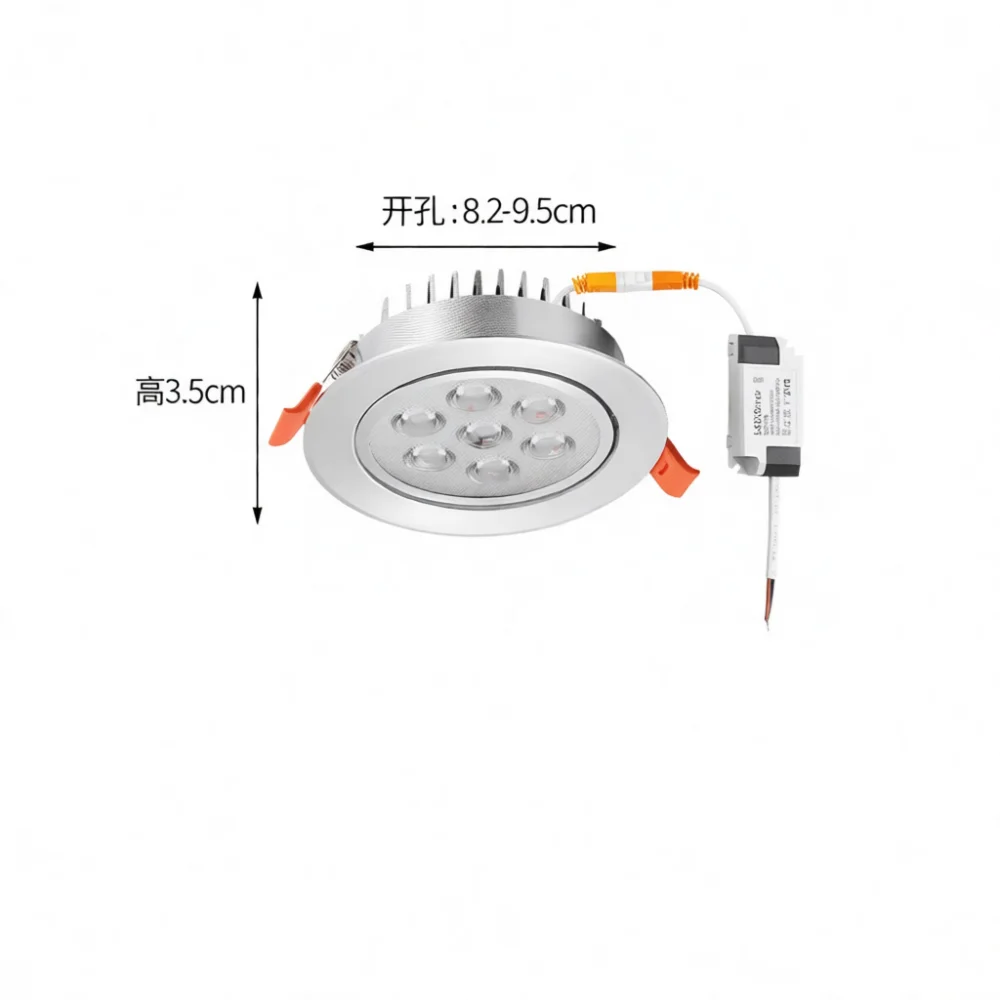 Industrial Style Aluminum LED Recessed Spot Lamp Ceiling Downlight For Living Room Kitchen Office Interior Decor Lighting