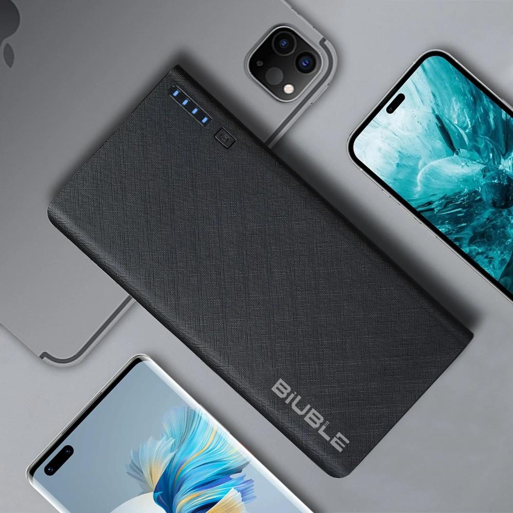 20000 mAh power bank fast charging 100% sufficient capacity portable battery charger iPhone, Xiaomi, Huawei, Samsung