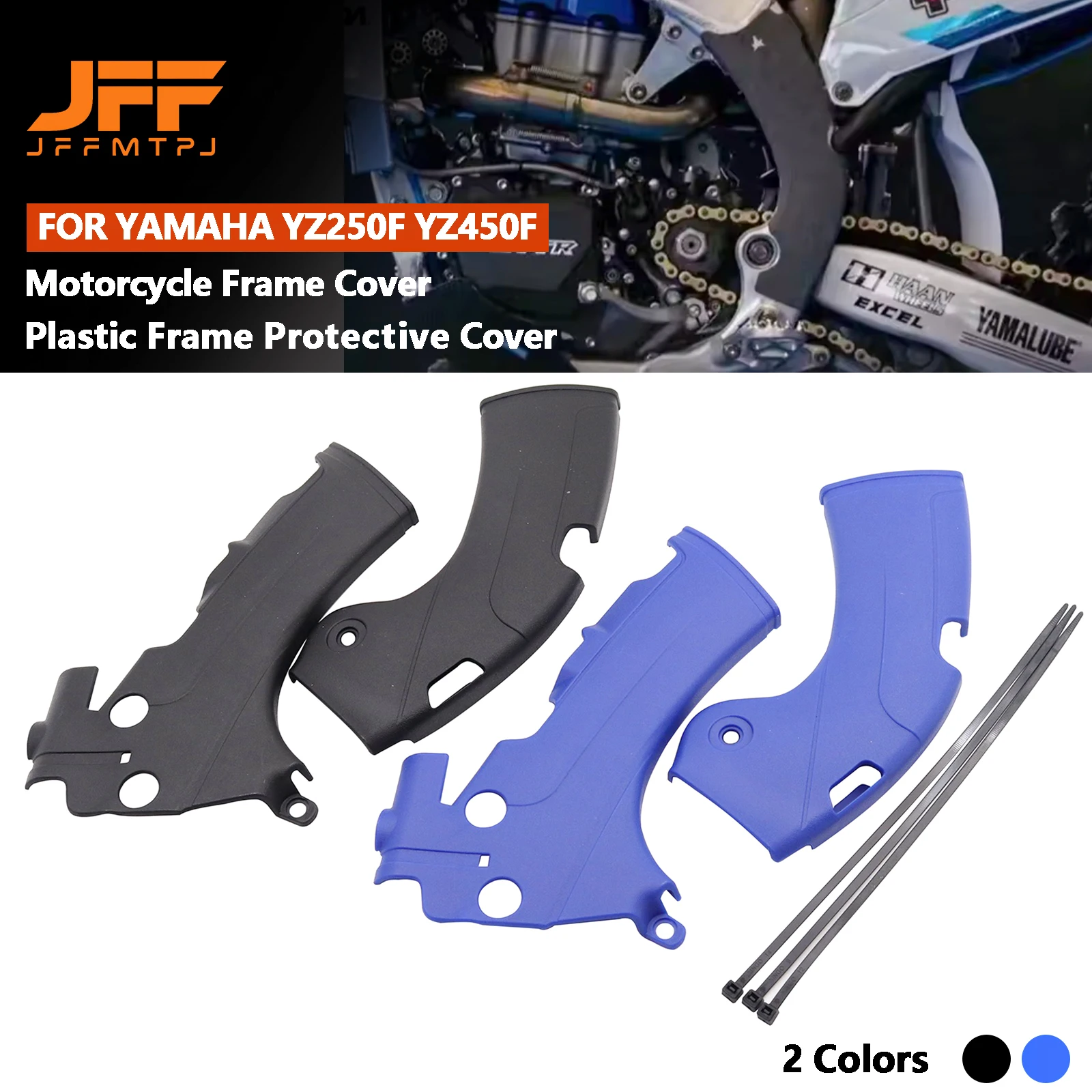Protectores de Chasis para Motocicleta Yamaha YZ250F YZ450F YZ450FX YZ 250F 450F 450FX WR YZF 250 450 18-22, Cubiertas de Plástico para Protección del Chasis