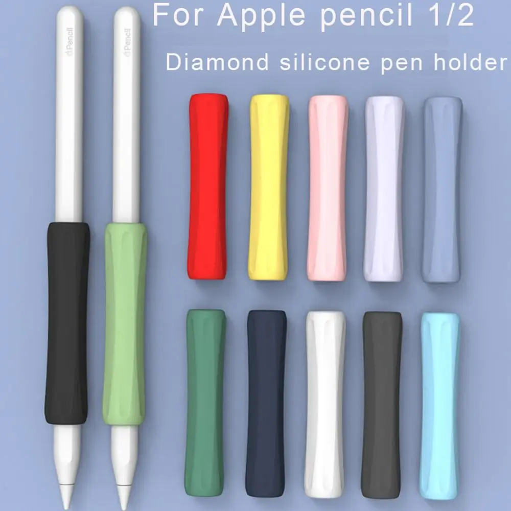 Stylus Cover Silicone For Apple Pencil 1 2 ​Touch Screen Pen Grip Case Shockproof Anti-Scratch Non-Slip Protective Sleeve Pencil