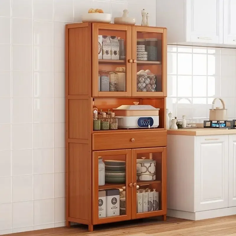 Kitchen Cabinet Microwave Stand Bakers Rack Sideboards Pantry Hutch Tall W Door Power Outlet Thickened Counter, Kitchen Islands