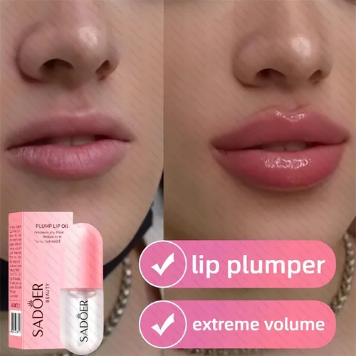 Suero de volumen extremo para labios, potenciador de labios, aceite líquido hidratante, Reduce las líneas finas, brillo de labios, maquillaje de belleza Sexy