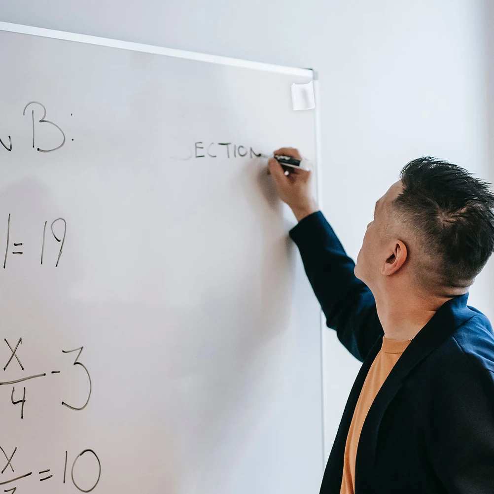 

50 pcs Whiteboard Pen Clips Adhesive Marker Clip Holder For Fridge Dry Erase Board Bulletin Board Office Pen Holder Wall Mount