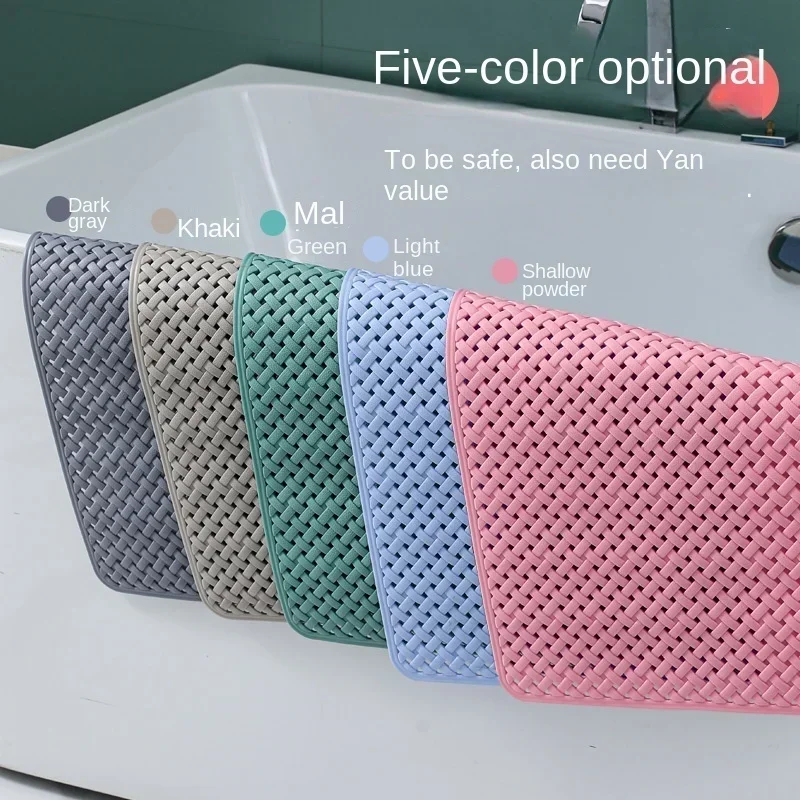 Environmentally friendly and odorless bathroom non-slip mat Shower bath mat Bath foot mat Toilet toilet suction cup soft