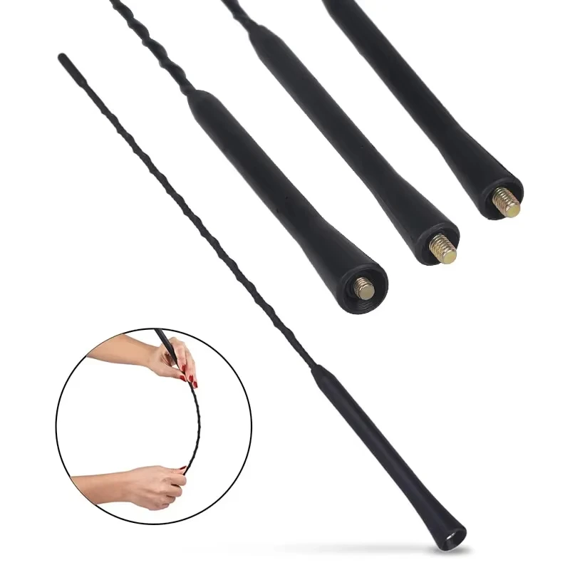 9/11/16 Inch Car Roof Mount Mast Antenna Universal Stereo Radio FM AM Signal Aerial Amplified Antenna Mast Whip For VW