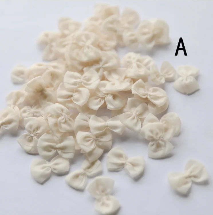 40 قطعة من أقواس الشريط الوردي اللطيفة مقاس صغير مزين بزهرة القوس DIY حقيبة شعر يدوية مواد تزيين الدمية #4