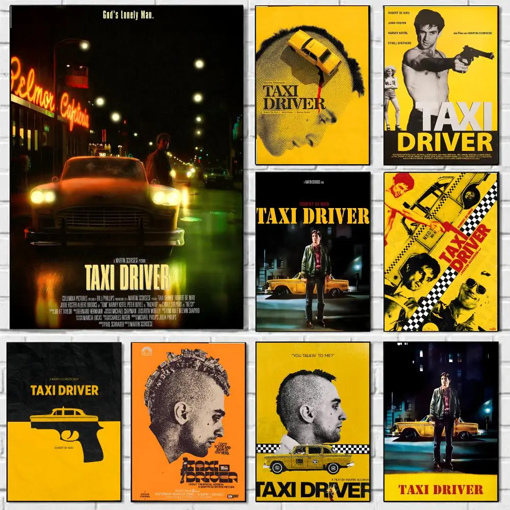 Taxi Driver Poster HD Wall Art Decal Self-Adhesive Aesthetic Decor For Home Living Bedroom Bar Aesthetic