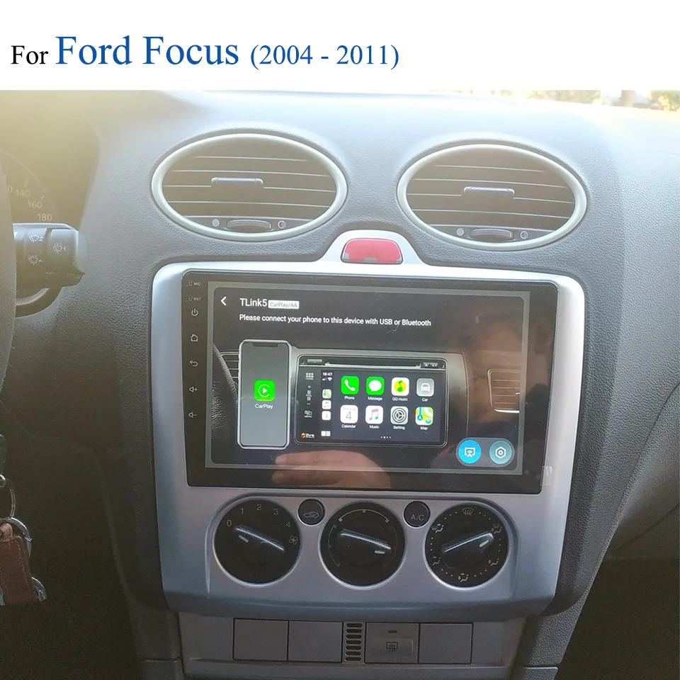 

Android 14.0 For Ford Focus 2004 - 2011 Car Autoradio Stereo Audio Video HU GPS Navigation Monitor DVD Cassette Carplay Auto RDS