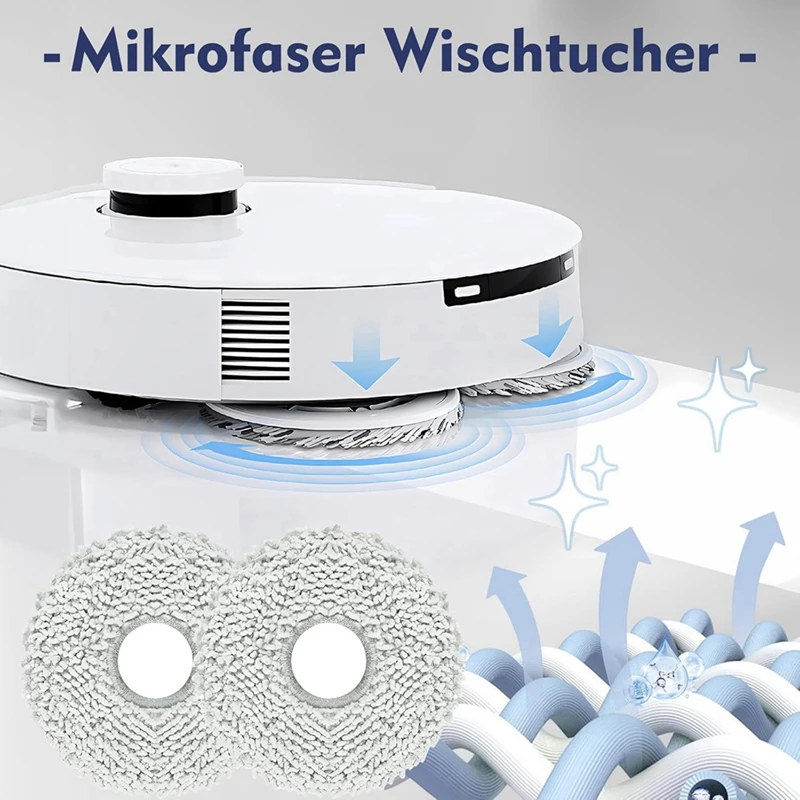 B58B-For ECOVACS DEEBOT T30 PRO Omni / T30 Omni / T30 Max جهاز آلي لتنظيف الأتربة أجزاء فرشاة جانبية رئيسية فلتر HEPA