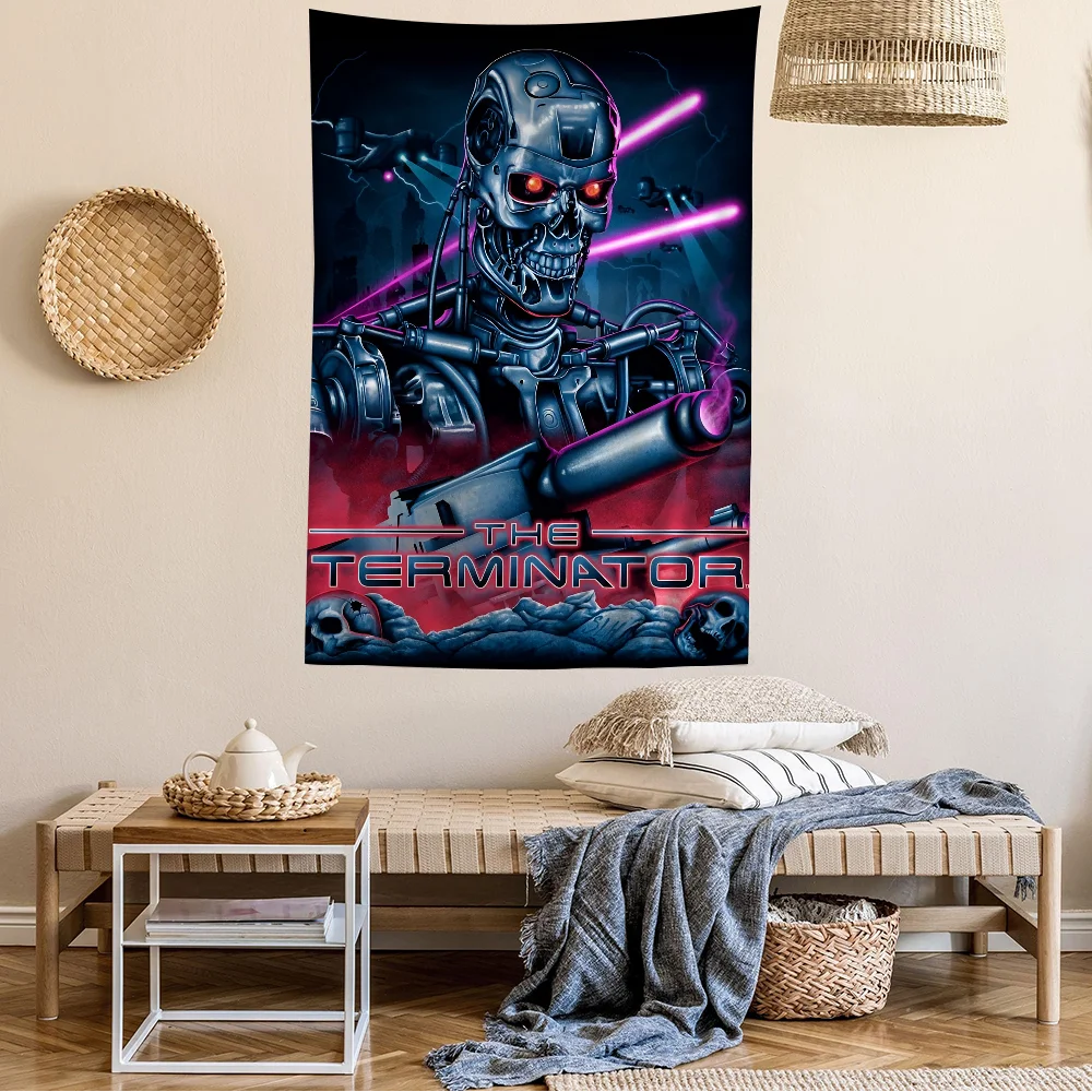 The Terminator Science Fiction Movie Hanging Bohemian Tapestry For Living Room Home Dorm Decor Japanese Tapestry