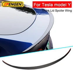 IPENGEN Spoiler For Tesla Model Y Model 3 2021 2022 2023 2024 Spoilers Wings Trunk Rear Wings Real ABS Car Accessories