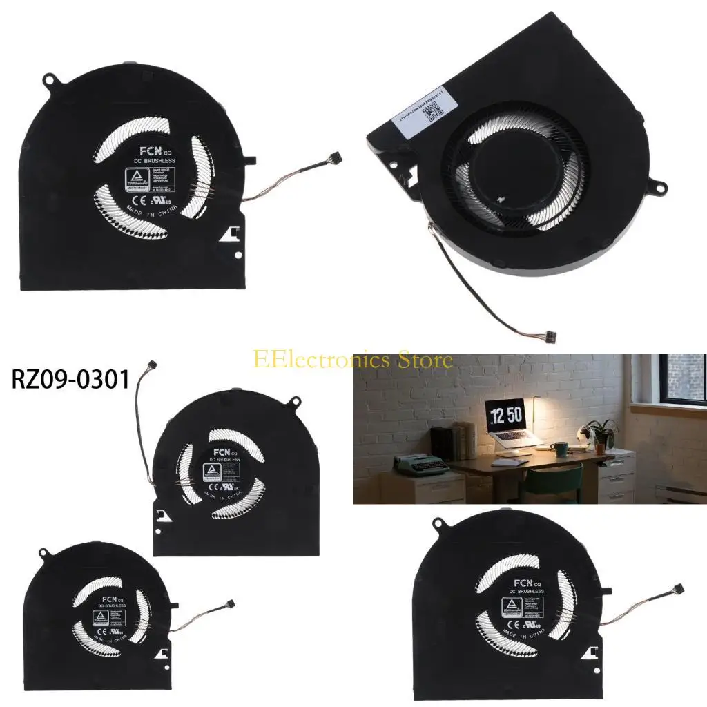 

B03C Новый вентилятор охлаждения ноутбука для лезвия 15 RZ09-0301 02385 VGA Radiator для 5V 0,5A 4-контактный 4-проволочный