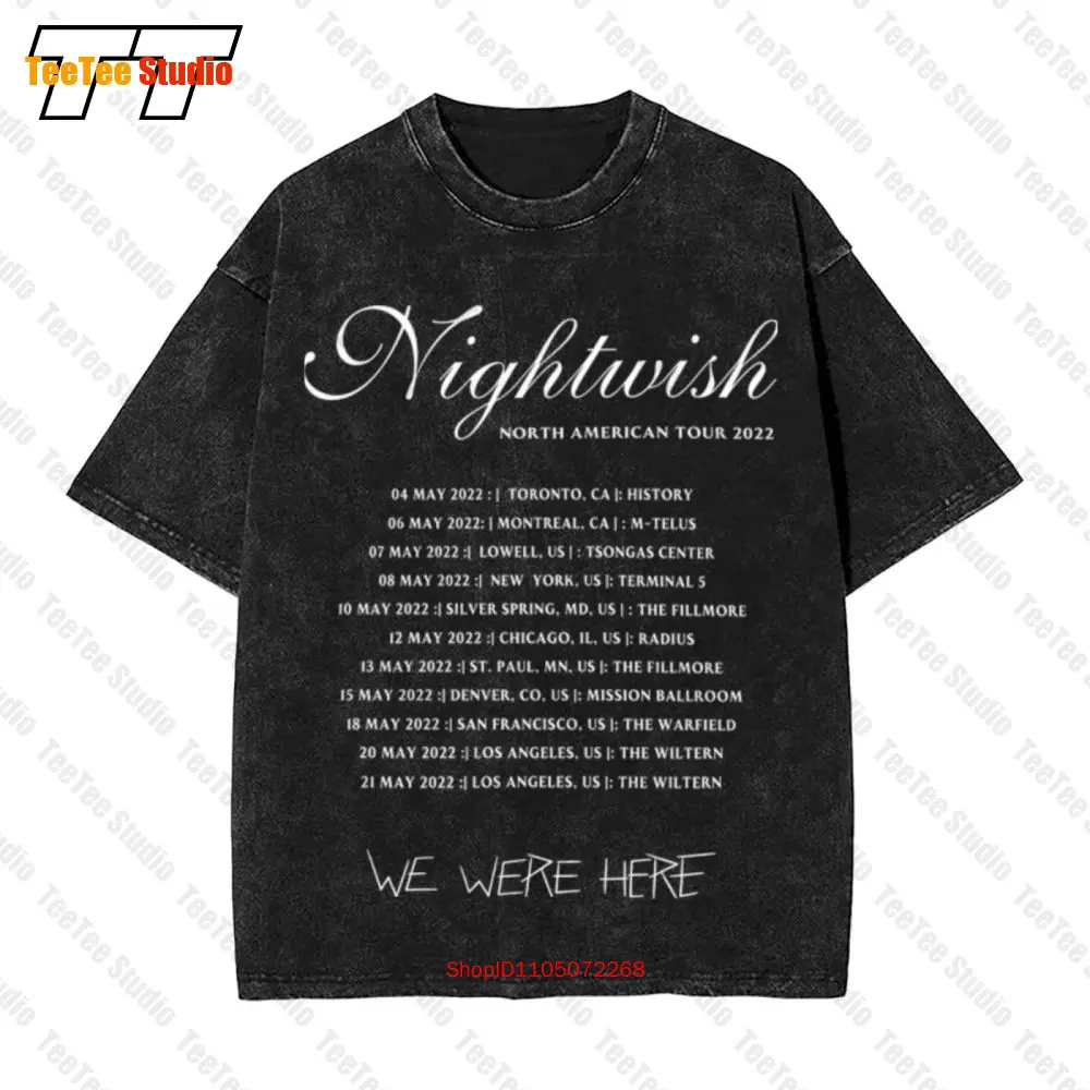 Nightwish Cd Lgo Est 1996 Tour officiel Vintage T-Shirt surdimensionné Xl nouveau Wishmaster Oceanborn Angels J0JO