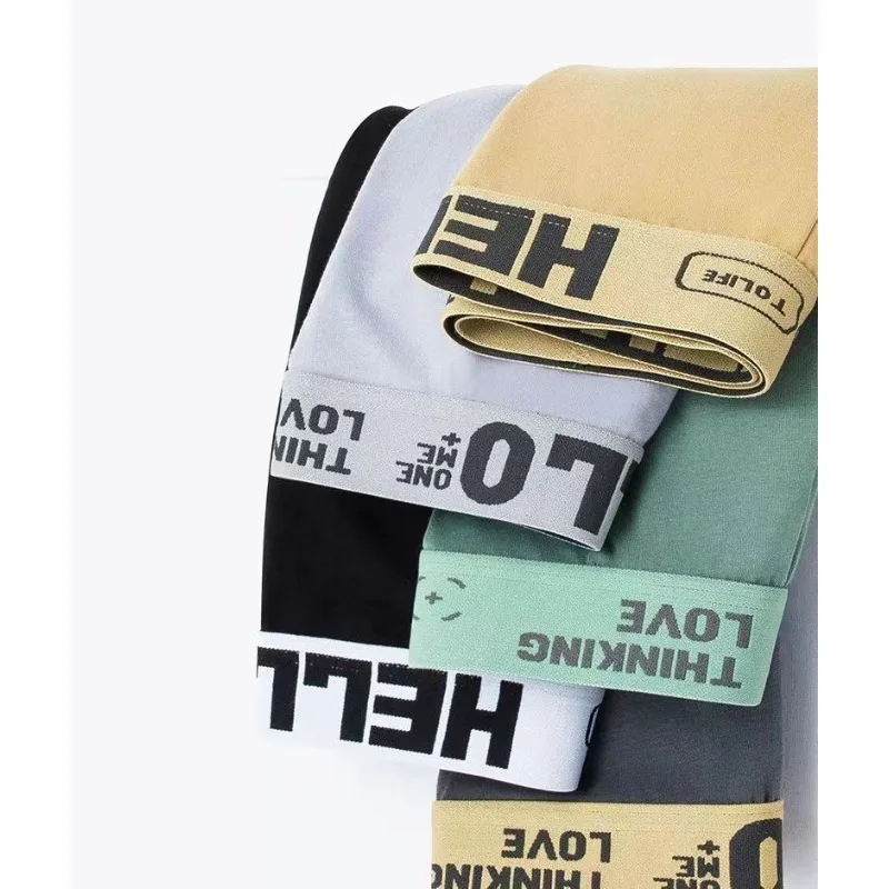 Men's Panties Boys Comfortable Antibacterial Breathable Large Size Flat Corner Pants Teen Loose Sports Corner Shorts  Quick-dry