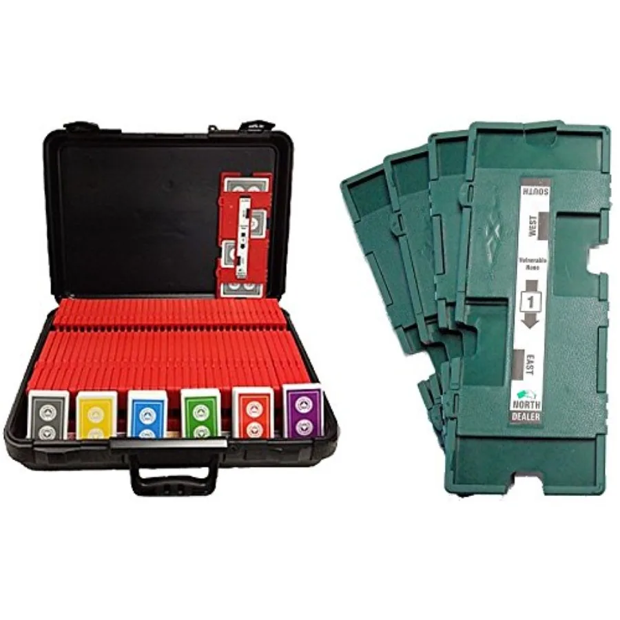 

36 дубликатов ImperialPlus 36 колодцев Карты ACBL Чехол для переноски мостового турнира Играйте в конкурентоспособных настройках с Dura