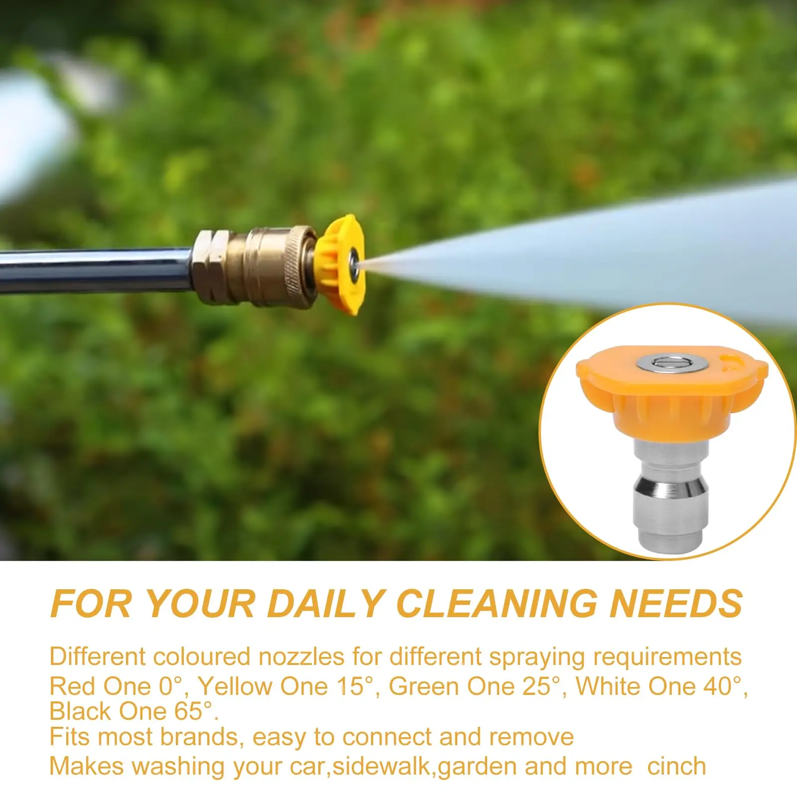 Pressure Washer Sprayer Nozzle Tip 1/4\