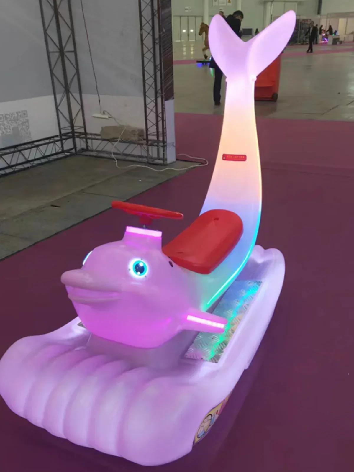 New electric toy car and amusement equipment for children in the square