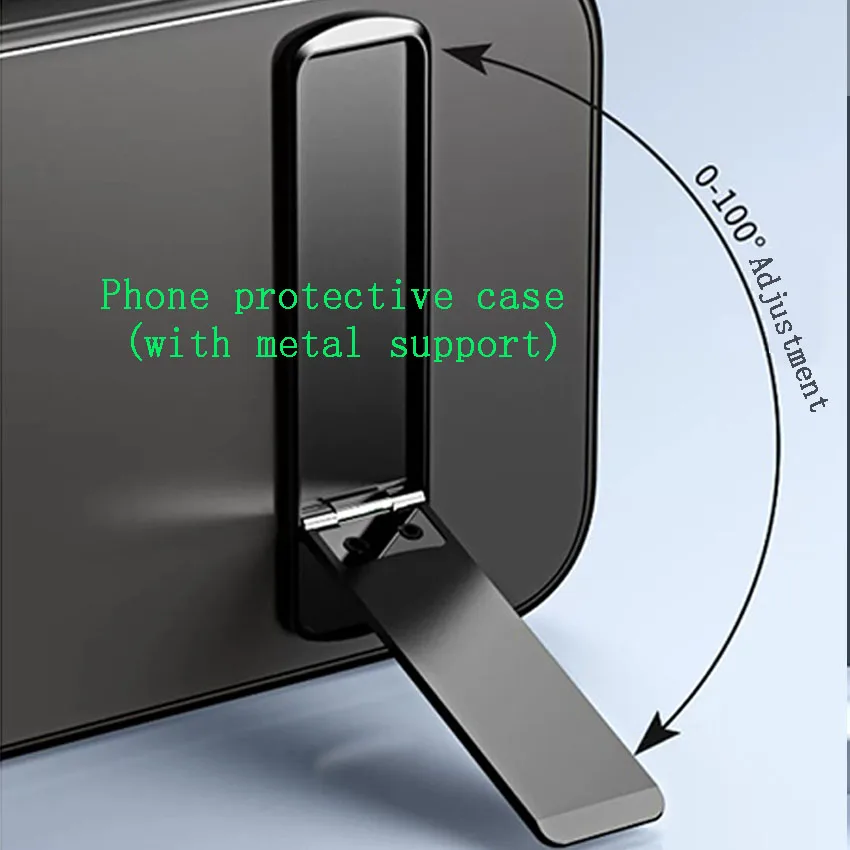 All New Phone Protect Case With Metal Support For iPhone 13 Pro Max Outside Protective Housing Cover