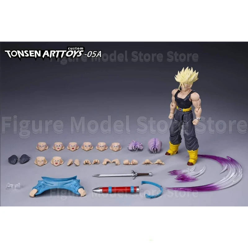 Tonsenarttoys Dragon Ball SHF Future Trunks Super Saiyan SSJ SSJ2 Majin Buu Kid Buutenks accessori Anime Action Figures giocattoli