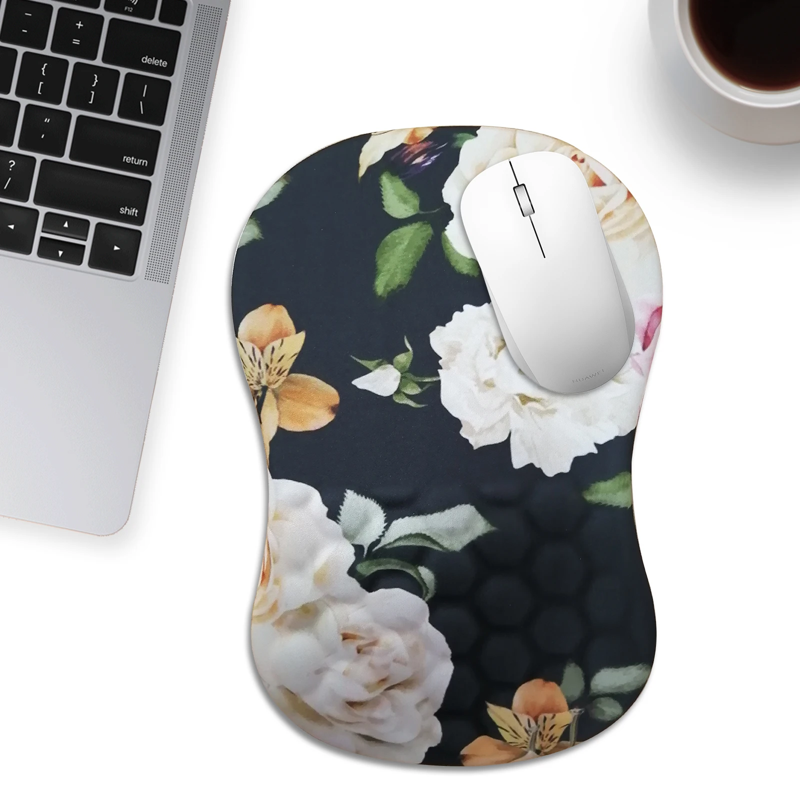 Massage Design Game Mouse Pad Wrist Support,Ergonomic Mouse Pad with Wrist Rest Support,Non-Slip Base Office Laptop Mousepad