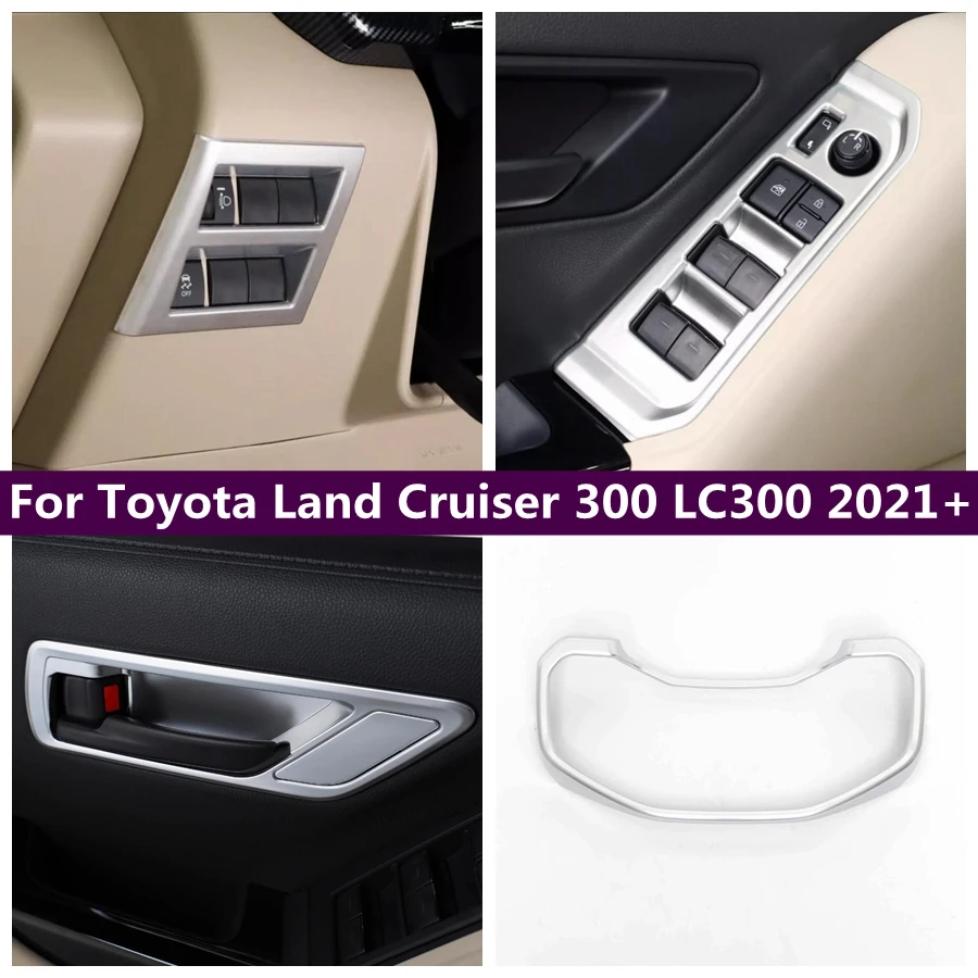 

Window Lift Button / Inner Door Handle Bowl / Head Lights / Dashboard Cover Trim For Toyota Land Cruiser 300 LC300 2021 - 2024