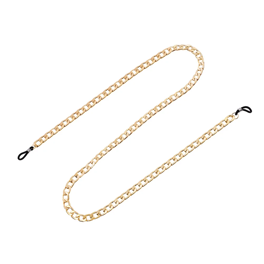 

Golden Glasses Chain Eyeglass Holder Men HipHop Style Retainer Sunglasses Cord For Alloy Necklace Prevent Fall