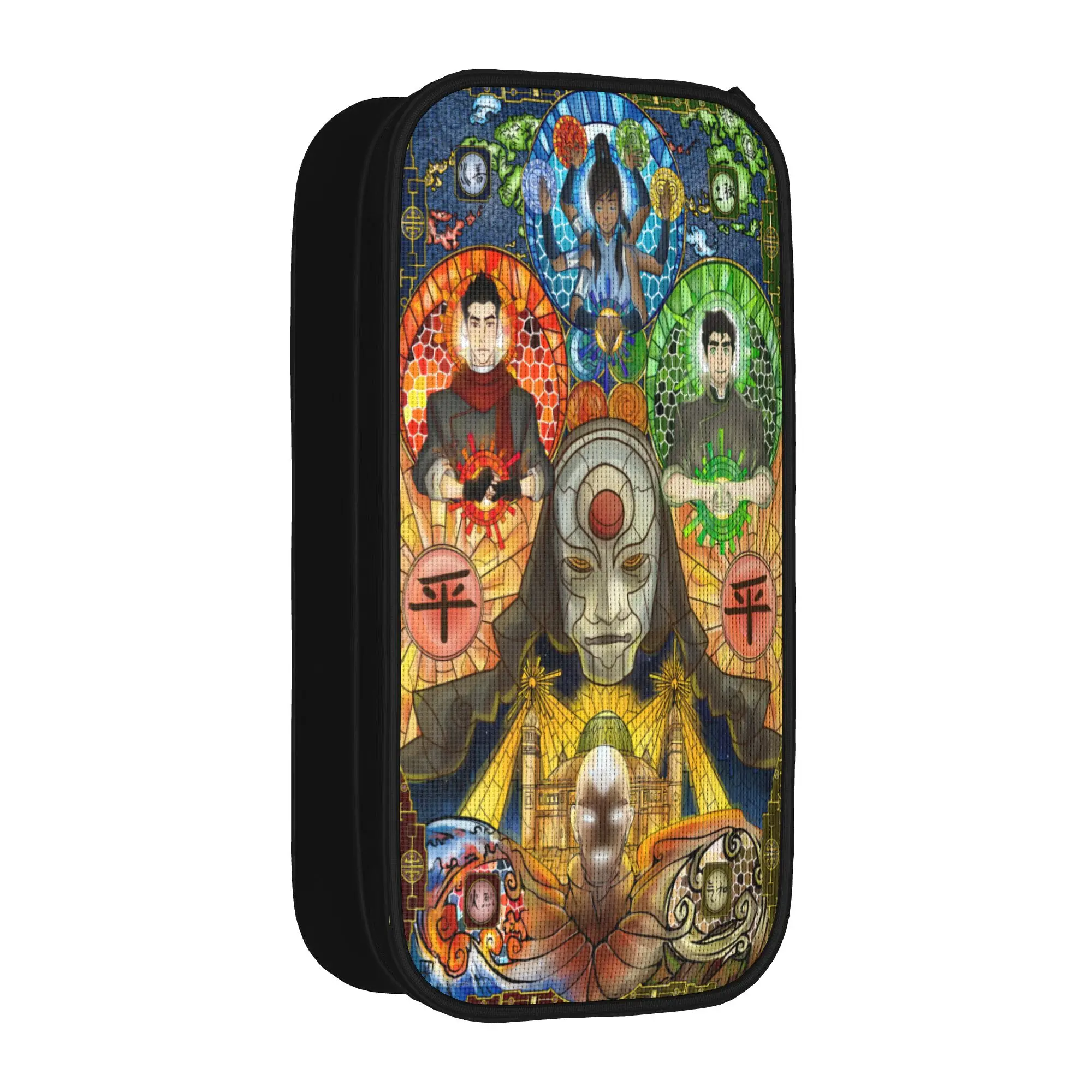 Ancient Element World Pencil Case  School Pencil Cases Zipper Boy Girl Lovely Large Pencil Pouch Stationery Organizer