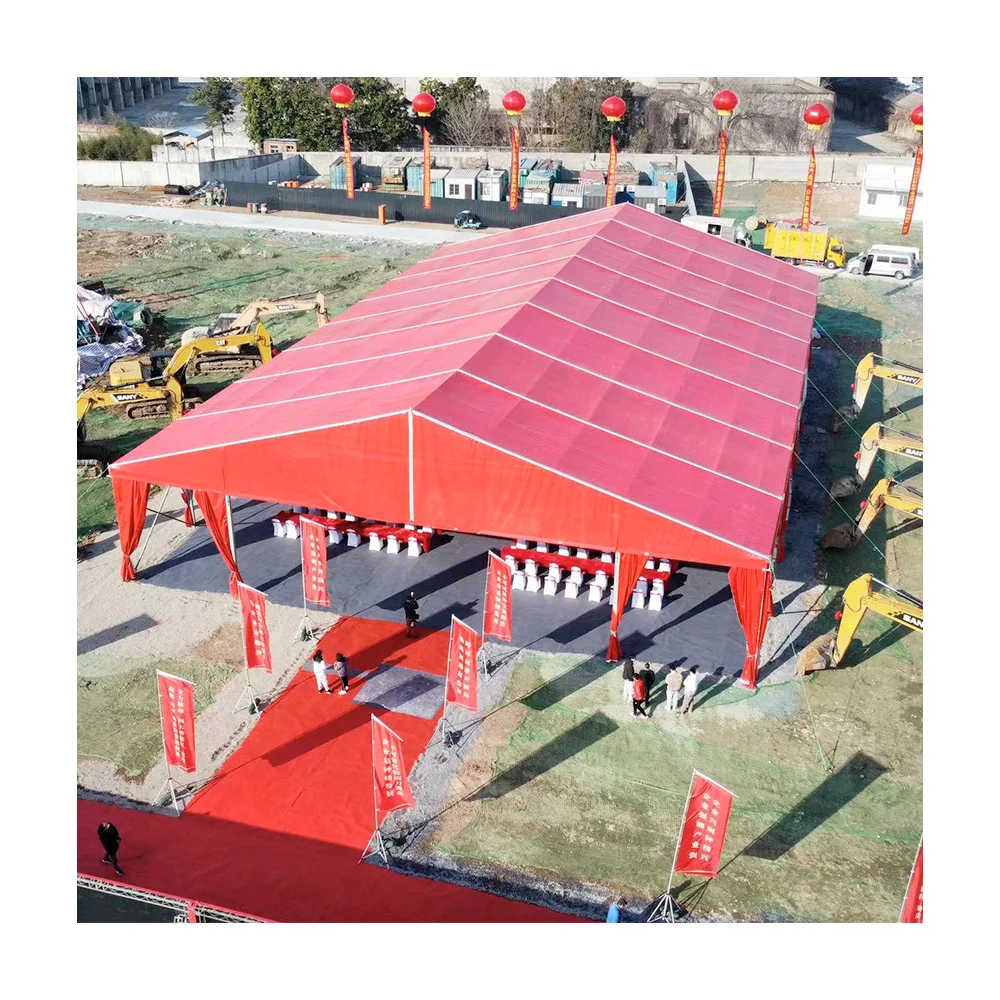 Custom Large Marquee Tent Luxury Aluminum Frame Waterproof Outdoor Wedding Party Event Exhibition Trade Show Design