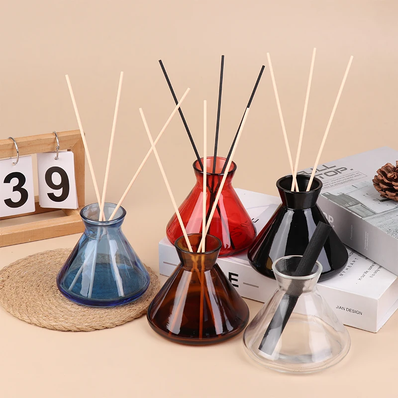 1PC 220ml Containers Diffuser Bottle Aromatherapy Diffuser Bottle Modern Simple Diffuser Glass Bottle Essential Oil Organizers