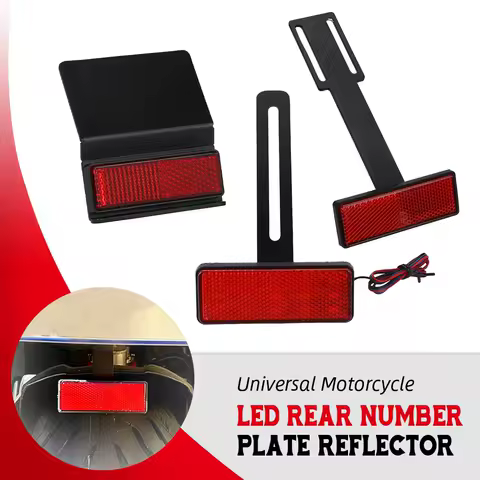 Rear Reflector License Plate Light Tail Red Reflector FOR HONDA CBR1000RRR CBR1100XX CBR500R CBR600 F2 F3 F4 CBR600F CBR600RR