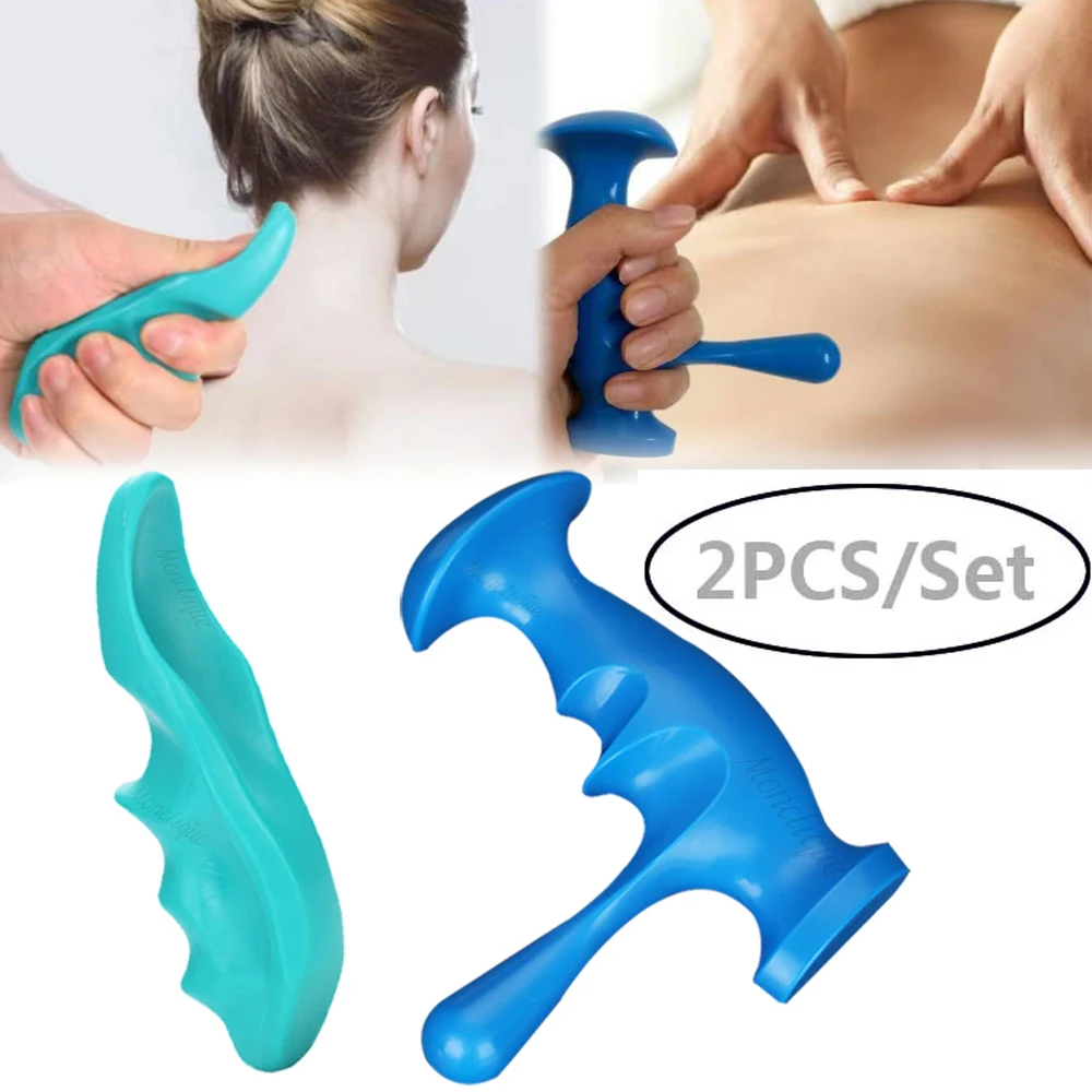 Portable T-massager Foot Thumb Trigger Point Press Back Acupoint Massage Fascia Muscle Relaxed Soothe Meridians Body Care Tools