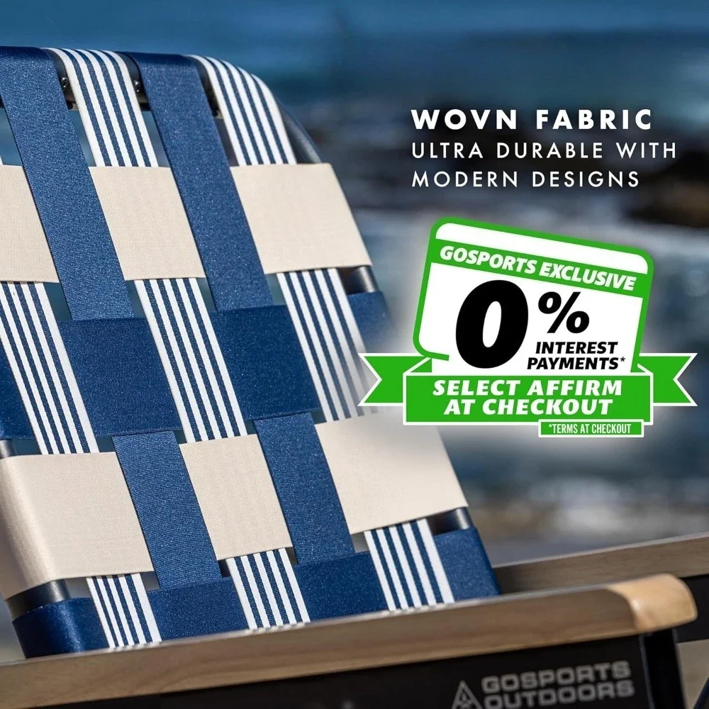 해변 배낭 의자 프리미엄 접이식 캠핑 의자, 분체 도장 알루미늄 프레임, 컵 홀더, 팔걸이 해변 의자