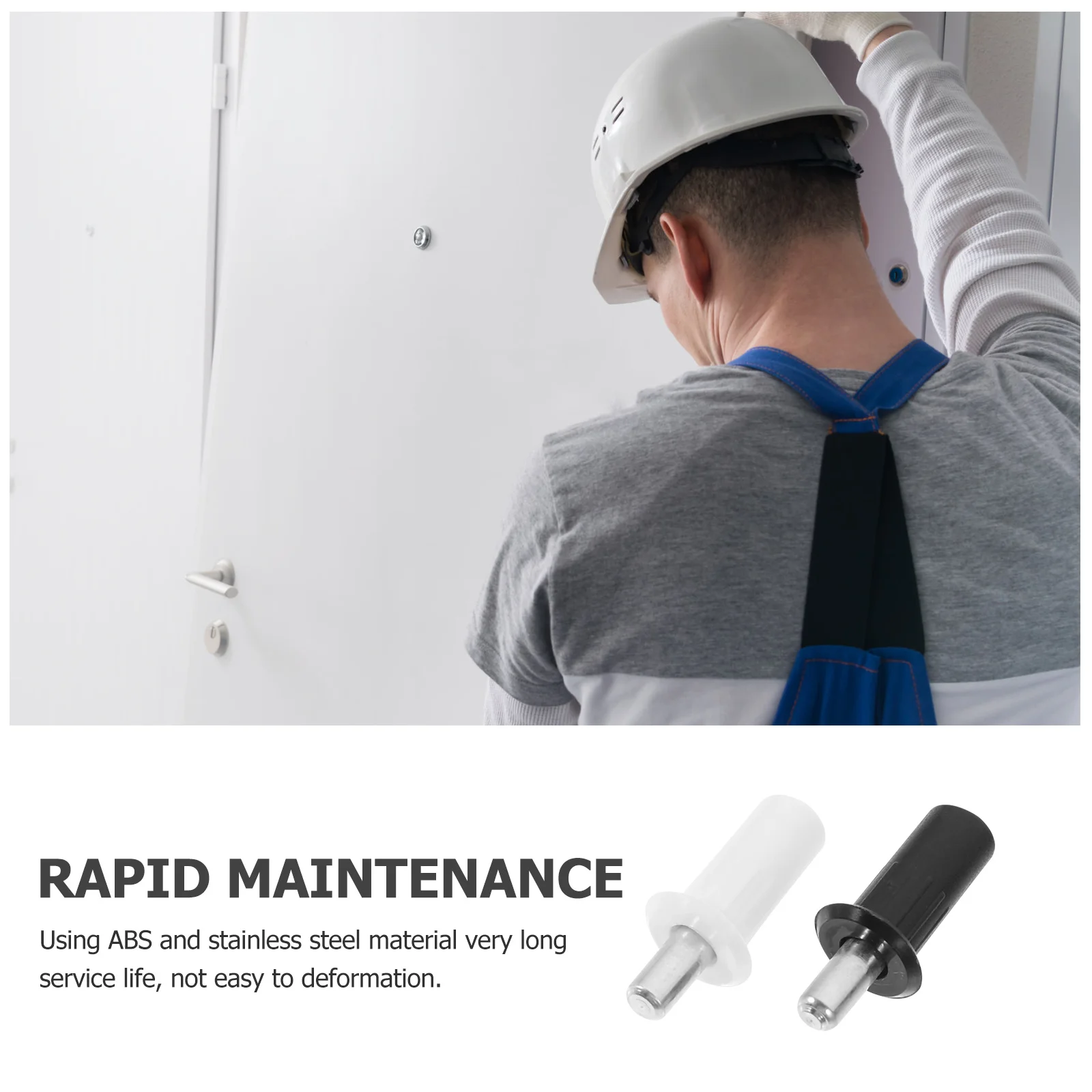 

16pcs Shutter Repair Pin Door Spring Accessories Stainless Steel Abs Indoor Louver Staple Tool Shutter Replacement