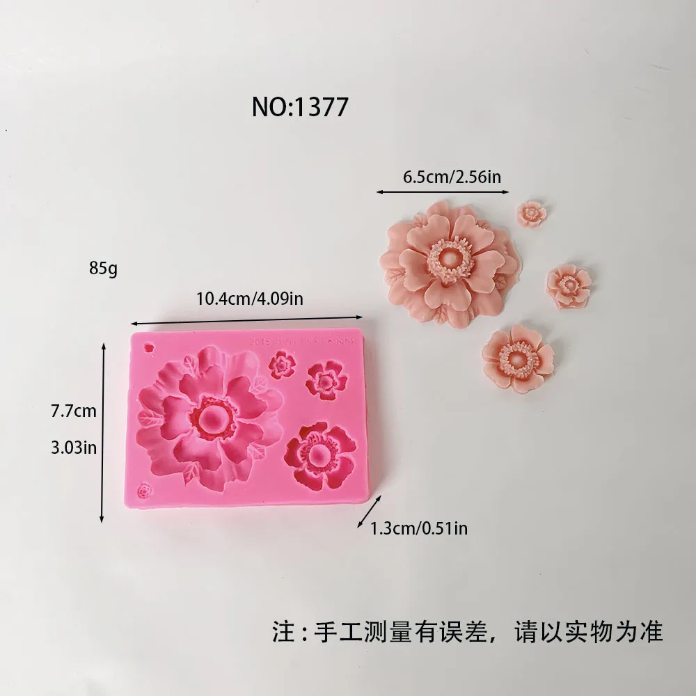 Daisy Wild Chrysanthemum Flower Shape Silicone Mold Baking Mold Chocolate Baking Fondant Cake Accessories Tools Resin Mould