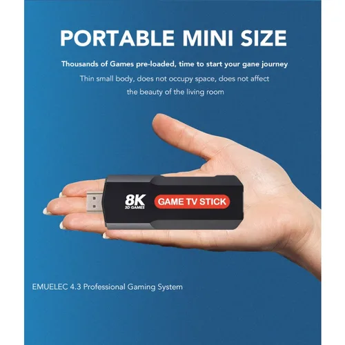 Imagen 2 del producto X2 PULS TV Game Stick consola de videojuegos Retro controlador inalámbrico Dual TV Game Stick 8K juego clásico Retro juego Retro para