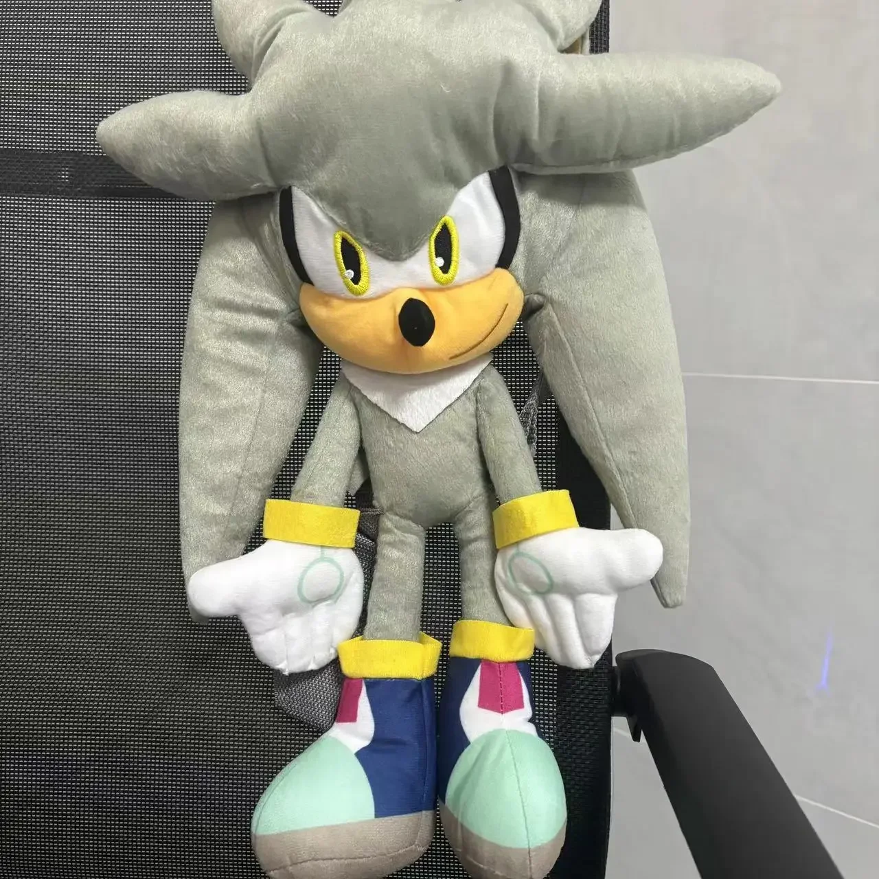 Classic Game Character Black Shadow 50CM Plush Backpack  Anime Silver Doll Children's Comfort Toy Birthday Christmas Gift view 4