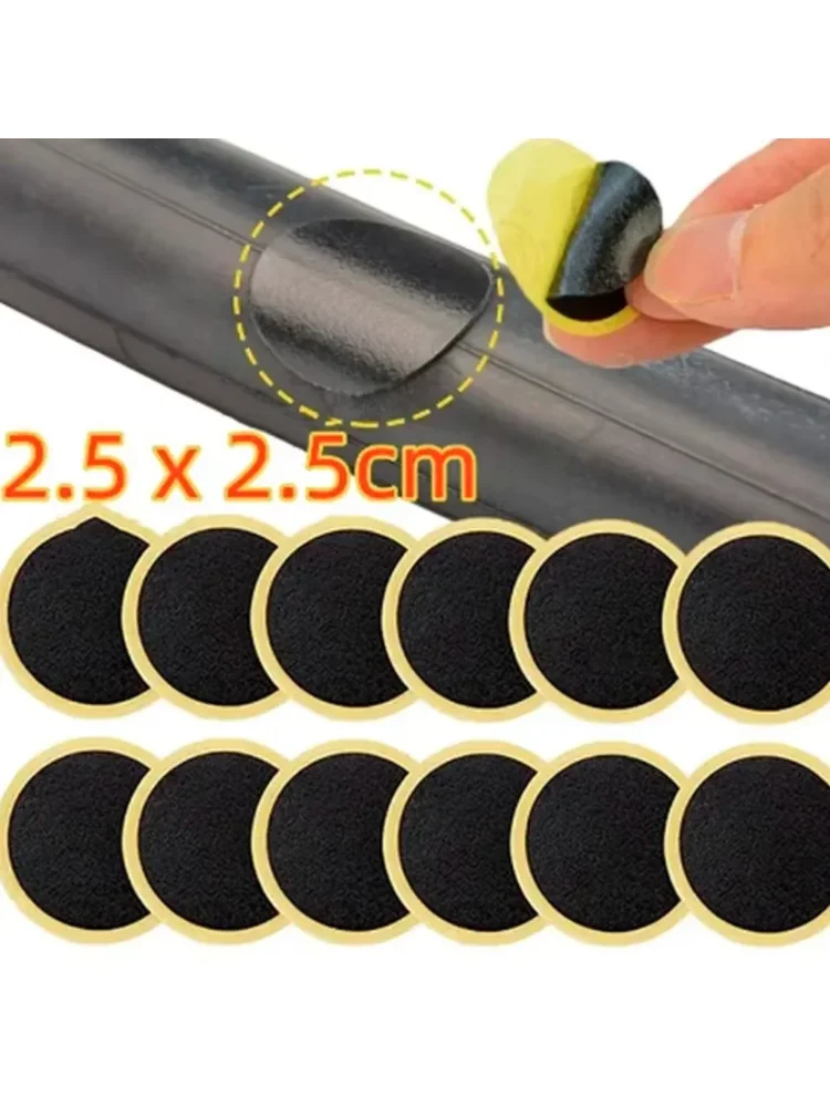 Glueless Bike Tire Patches - Instant Adhesive-Free Repair for Road & Mountain Bikes, Ultra-Thin Emergency Puncture Solution