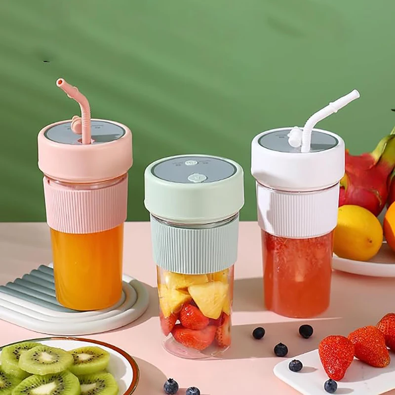 350ML Mini Juicing Cup Portable Juicing Machine Home Travel Office Juicing Machine Portable Cup Rechargeable Blender Portable