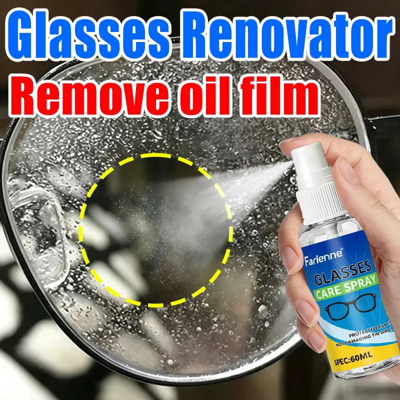 Farienne Glasses Lens Cleaner Spray, Oil Film & Smudge Remover for Eyeglasses, Sunglasses and Camera Lenses