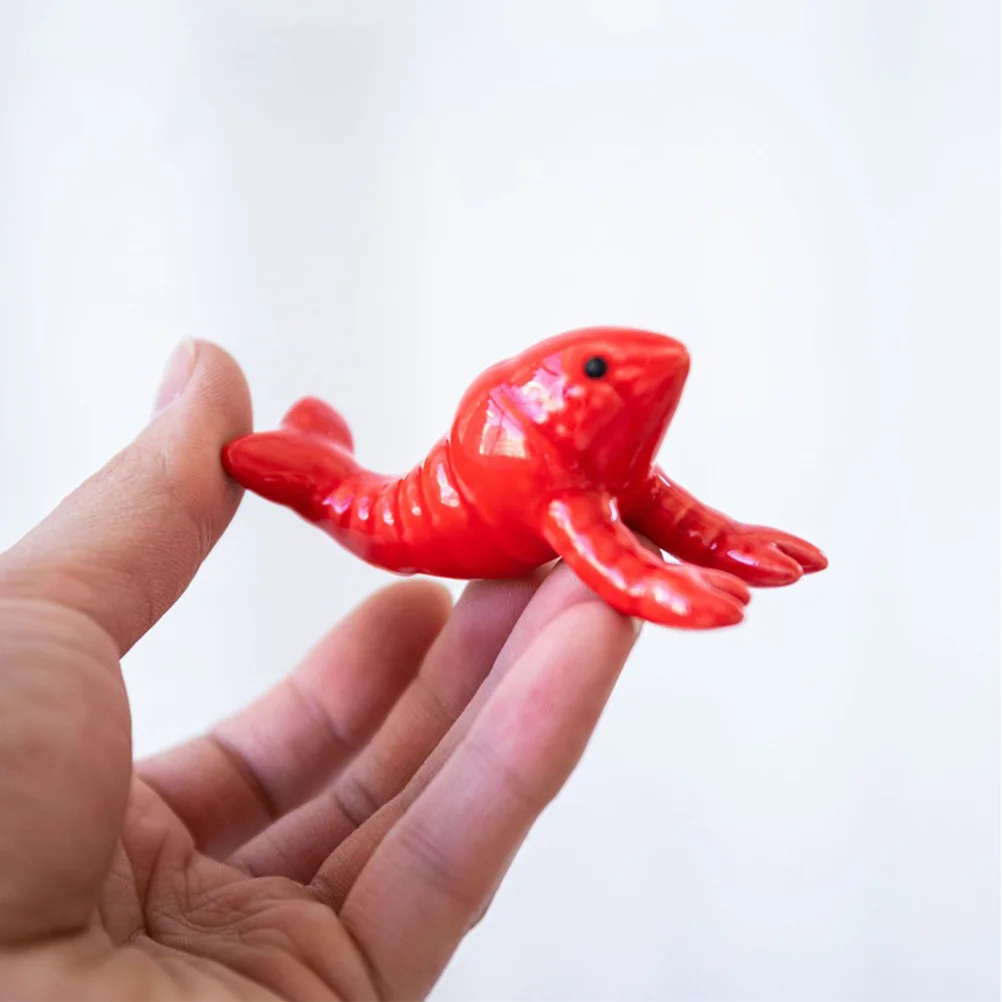 

2Pcs Crayfish Chopsticks Rest Rack Ceramic Tableware Stand Creative Penholder for Home Party Chopstick Stand Spoon Rack